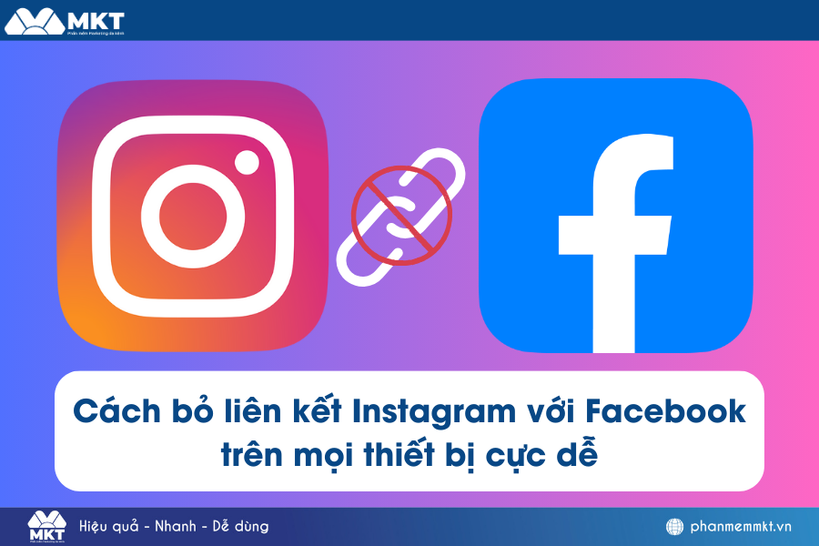 cách bỏ liên kết instagram với facebook