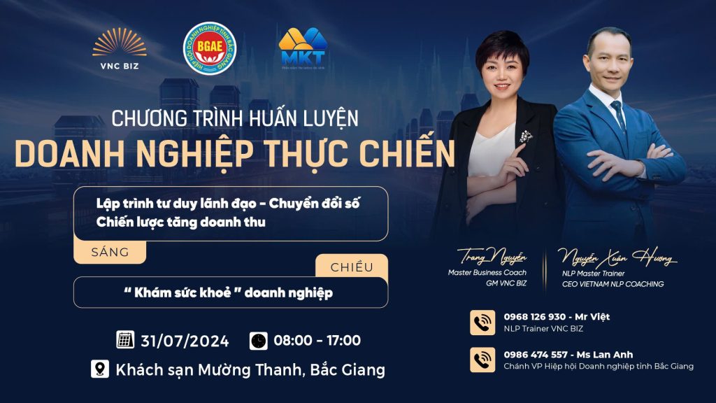 Phần mềm MKT phối hợp tổ chức chương trình huấn luyện doanh nghiệp thực chiến cùng VNC BIZ