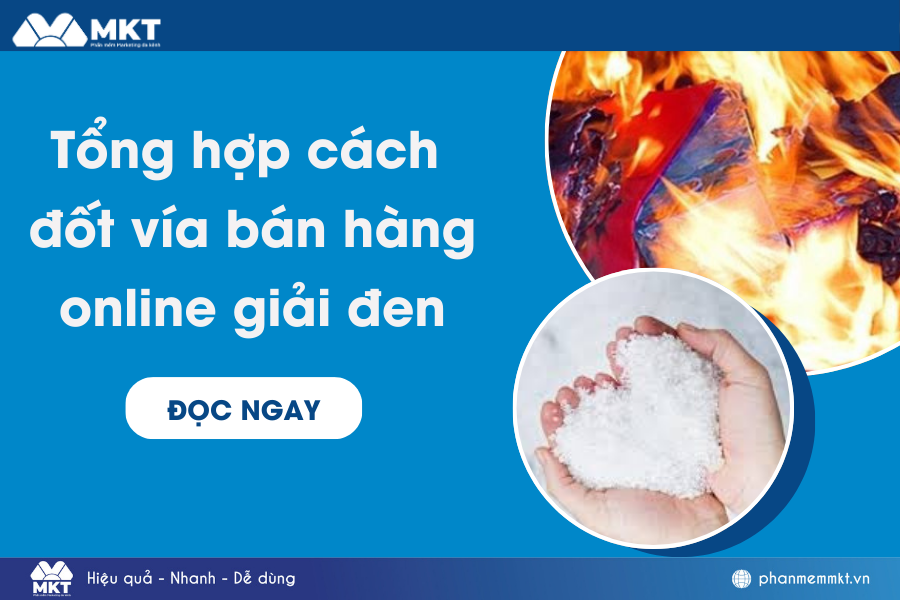 Tổng hợp cách đốt vía bán hàng online giải đen
