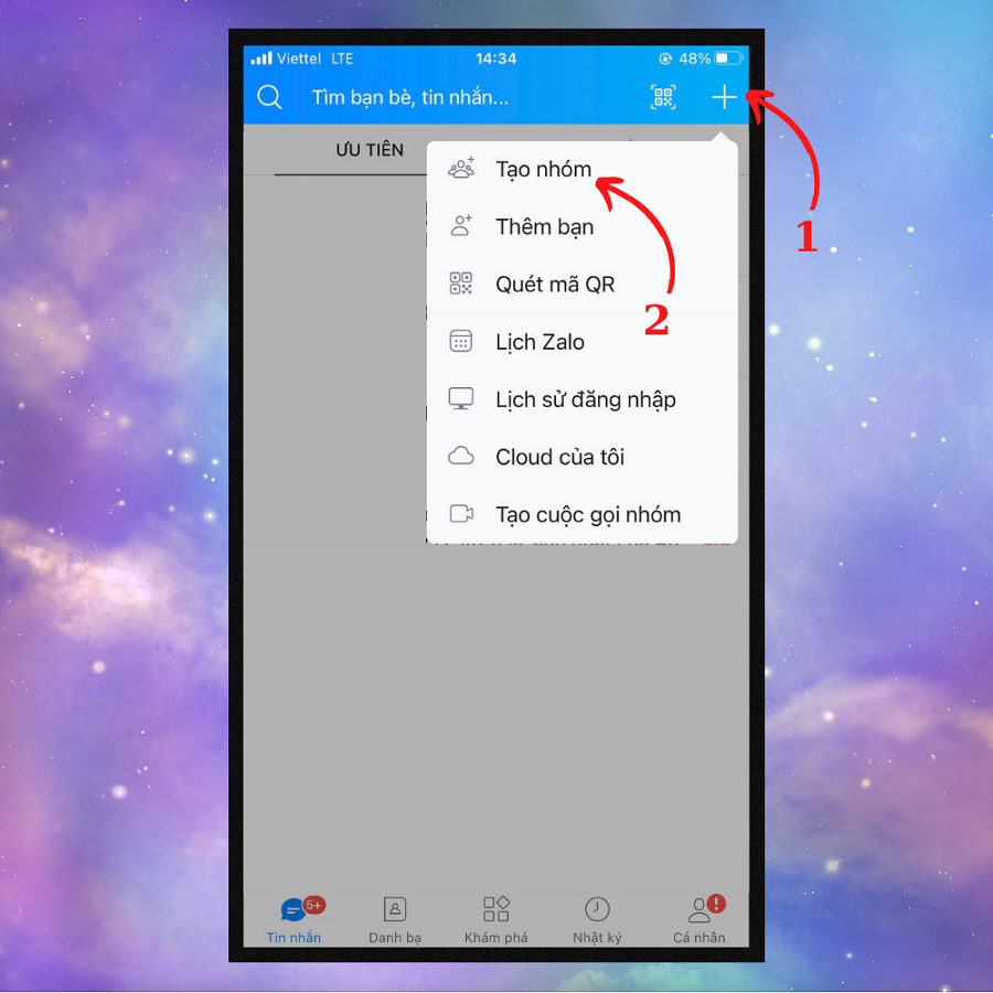 tạo nhóm zalo 1000 người