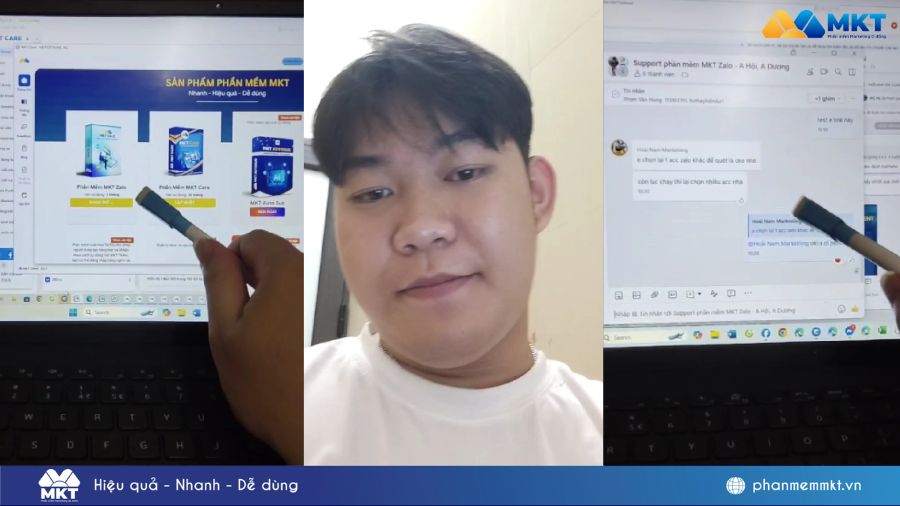 Anh Hùng bày tỏ sự hài lòng với bộ đôi phần mềm MKT và đội ngũ support