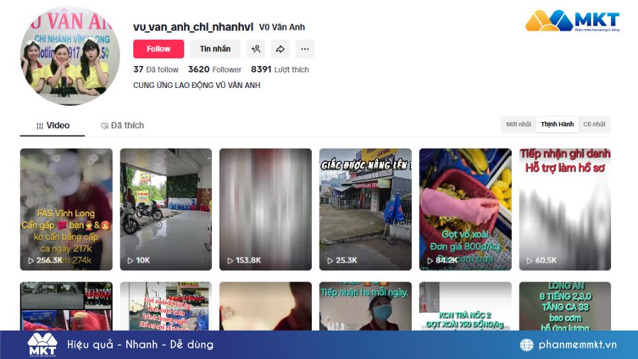 công ty cung ứng lao động Vũ Vân Anh