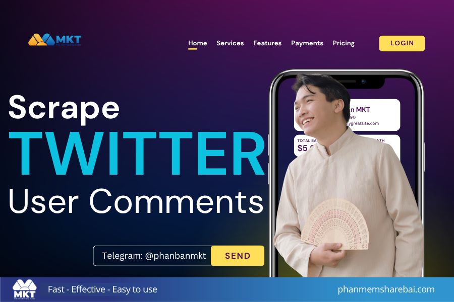 scrape twitter user comments